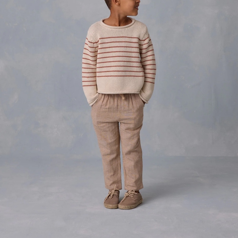 Rylee + Cru Ethan Trouser Tan size 6-7 Like New